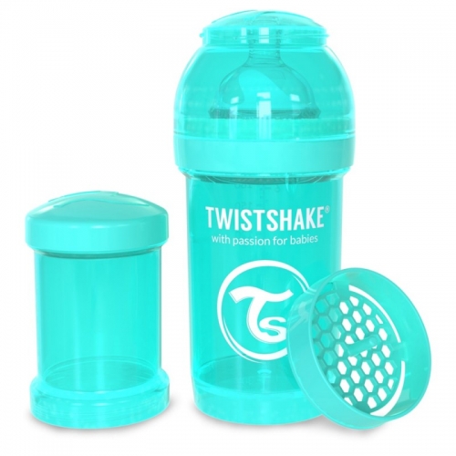 Пляшечка Twistshake антиколікова 180 мл biruza
