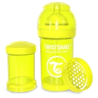 Пляшечка Twistshake антиколікова 180 мл yellow